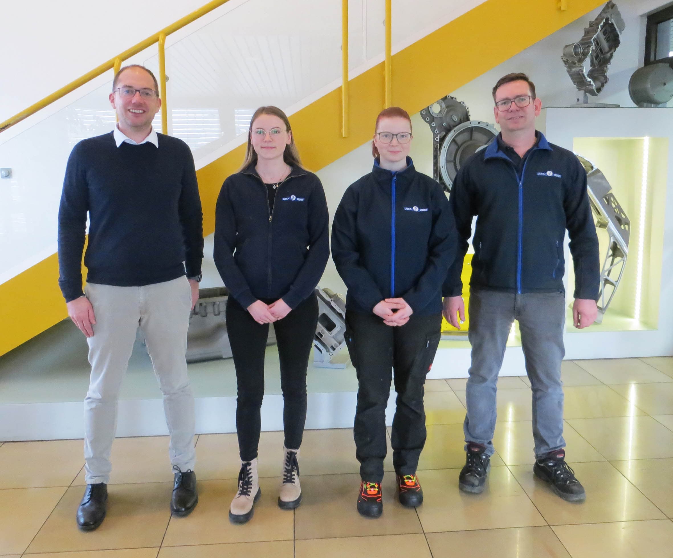 Bild von links nach rechts: Mathias Teschke, Veronika Merkl, Katharina Nickl, Michael Weber